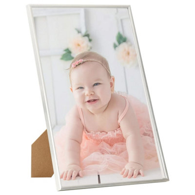 Berkfield Modern Photo Frames Collage 3Pcs For Wall/table Silver 21X29.7Cm Mdf from B&Q