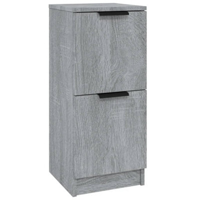 B&Q -  Sturdy Sideboard Grey Sonoma 30X30X70 Cm Engineered Wood