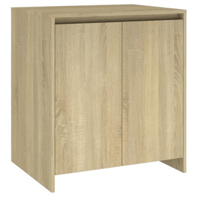 B&Q -  Durable Sideboard Sonoma Oak 70X41X75 Cm Engineered Wood