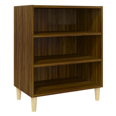B&Q -  Sturdy Sideboard Brown Oak 57X35X70 Cm Engineered Wood