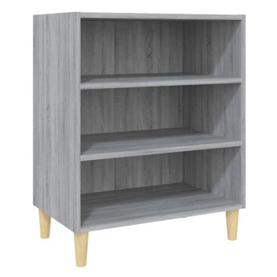 B&Q -  Sturdy Sideboard Grey Sonoma 57X35X70 Cm Engineered Wood