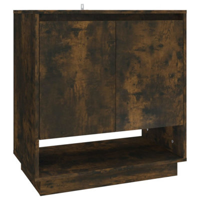 B&Q -  Sturdy Sideboard Smoked Oak 70X41X75 Cm Engineered Wood
