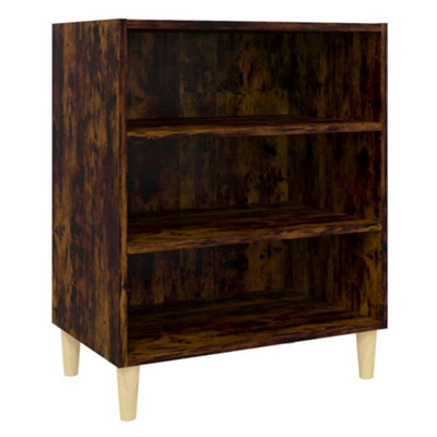 B&Q -  Sturdy Sideboard Smoked Oak 57X35X70 Cm Engineered Wood