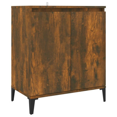 B&Q -  Sturdy Sideboard Smoked Oak 60X35X70 Cm Engineered Wood