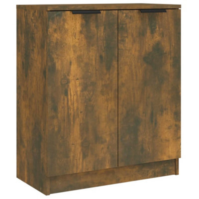 B&Q -  Sturdy Sideboard Smoked Oak 60X30X70 Cm Engineered Wood