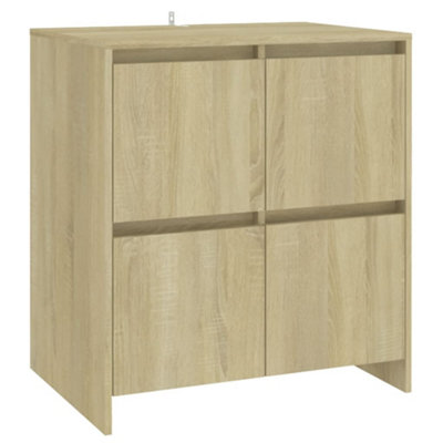 B&Q -  Sturdy Sideboard Sonoma Oak 70X41X75 Cm Engineered Wood