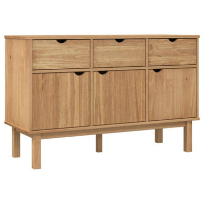 B&Q -  Classic Sideboard Otta 114X43X73.5 Cm Solid Wood Pine