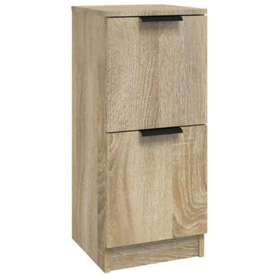 B&Q -  Sturdy Sideboard Sonoma Oak 30X30X70 Cm Engineered Wood