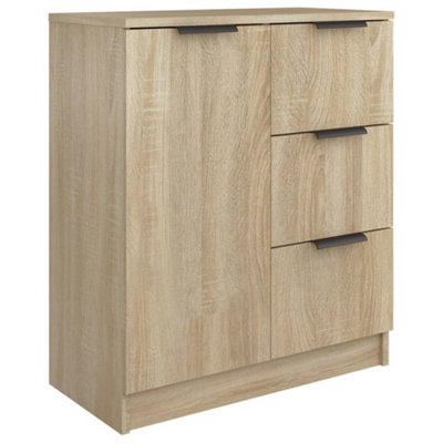 B&Q -  Sturdy Sideboard Sonoma Oak Engineered Wood