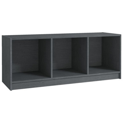 B&Q -  Durable Tv Cabinet Grey 104X33X41 Cm Solid Pinewood