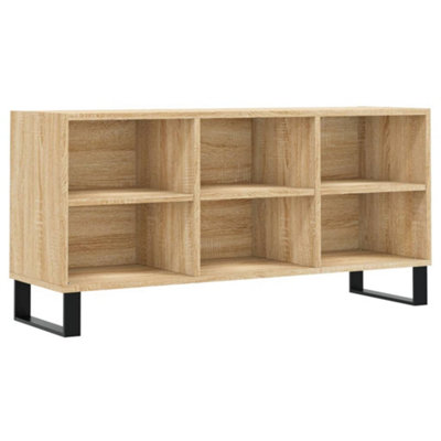 Berkfield Sturdy Tv Cabinet Sonoma Oak 103.5X30X50 Cm Engineered Wood