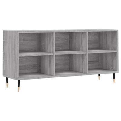 Berkfield Sturdy Tv Cabinet Grey Sonoma 103.5X30X50 Cm Engineered Wood