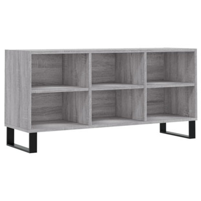 Berkfield Sturdy Tv Cabinet Grey Sonoma 103.5X30X50 Cm Engineered Wood