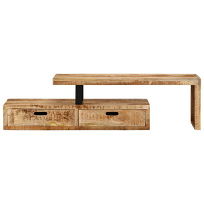 B&Q -  Sturdy Tv Stand Solid Wood Mango