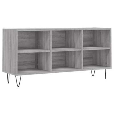 Berkfield Sturdy Tv Cabinet Grey Sonoma 103.5X30X50 Cm Engineered Wood