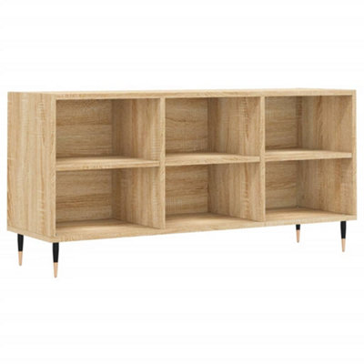 Berkfield Sturdy Tv Cabinet Sonoma Oak 103.5X30X50 Cm Engineered Wood