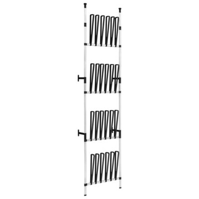 Berkfield Versatile Telescopic Boot Rack With Rods Aluminium from B&Q