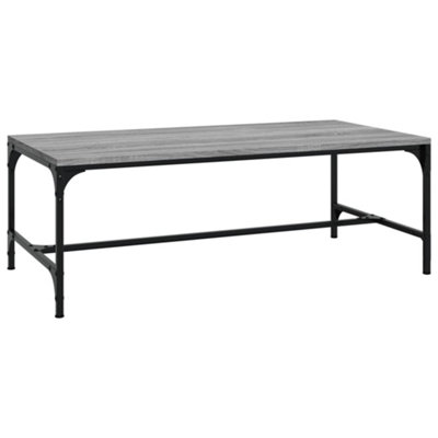 Berkfield Industrial Coffee Table Grey Sonoma 100X50X35 Cm Engineered Wood