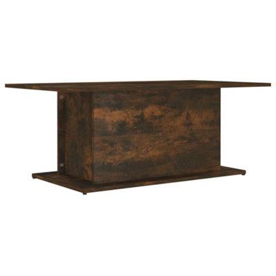 Berkfield Sturdy Coffee Table Smoked Oak 102X55.5X40 Cm Engineered Wood