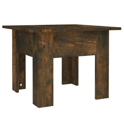 Berkfield Modern Coffee Table Smoked Oak 55X55X42 Cm Engineered Wood