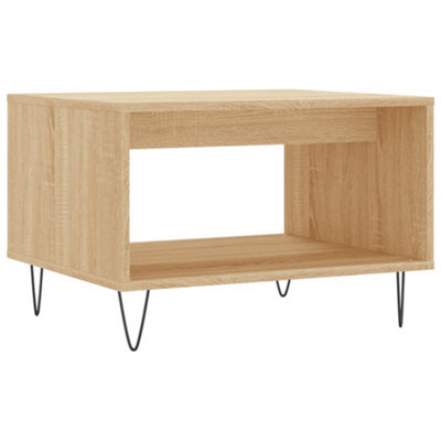 Berkfield Durable Coffee Table Sonoma Oak 60X50X40 Cm Engineered Wood