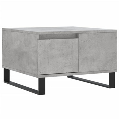 Berkfield Modern Coffee Table Concrete Grey 55X55X36.5 Cm Engineered Wood