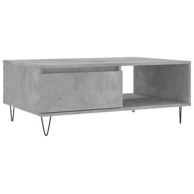 Berkfield Sturdy Coffee Table Concrete Grey 90X60X35 Cm Engineered Wood from B&Q