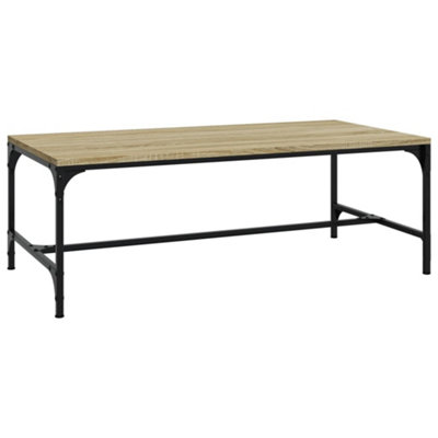 Berkfield Industrial Coffee Table Sonoma Oak 100X50X35 Cm Engineered Wood