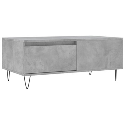 Berkfield Modern Coffee Table Concrete Grey 90X50X36.5 Cm Engineered Wood