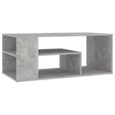 B&Q -  Modern Coffee Table Concrete Grey 100X50X40 Cm Engineered Wood