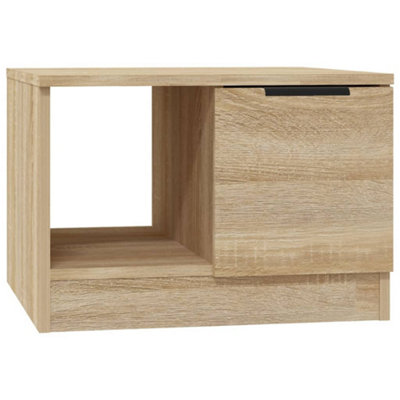 Berkfield Stylish Coffee Table Sonoma Oak 50X50X36 Cm Engineered Wood