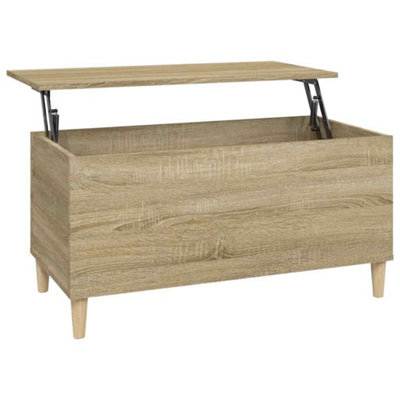 Berkfield Durable Coffee Table Sonoma Oak 90X44.5X45 Cm Engineered Wood
