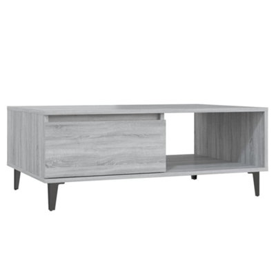 Berkfield Modern Coffee Table Grey Sonoma 90X60X35 Cm Engineered Wood