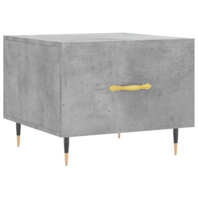 Berkfield Durable Coffee Table Concrete Grey 50X50X40 Cm Engineered Wood