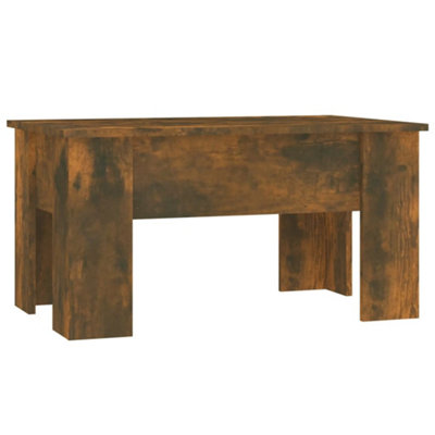 Berkfield Modern Coffee Table Smoked Oak 79X49X41 Cm Engineered Wood