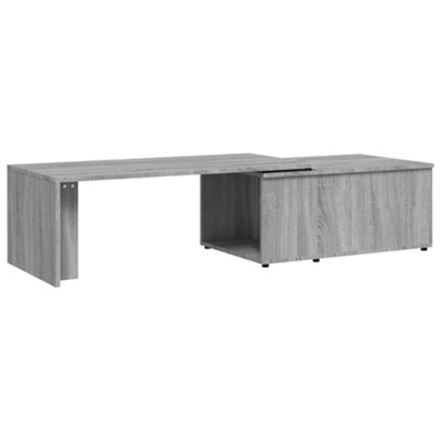 Berkfield Modern Coffee Table Grey Sonoma 150X50X35 Cm Engineered Wood