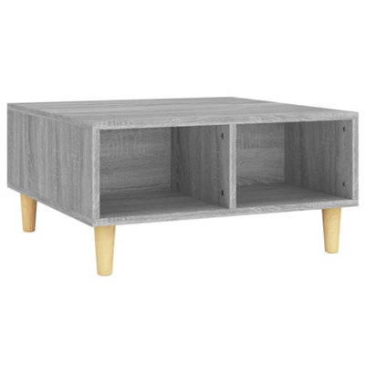 Berkfield Stylish Coffee Table Grey Sonoma 60X60X30 Cm Engineered Wood from B&Q