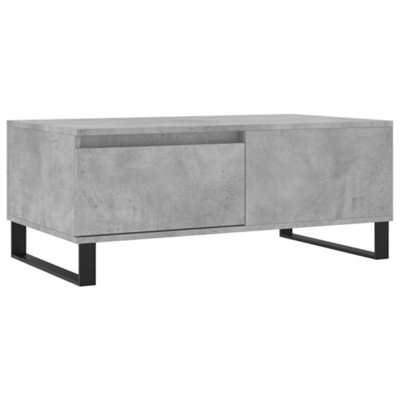 Berkfield Modern Coffee Table Concrete Grey 90X50X36.5 Cm Engineered Wood