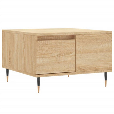 Berkfield Modern Coffee Table Sonoma Oak 55X55X36.5 Cm Engineered Wood