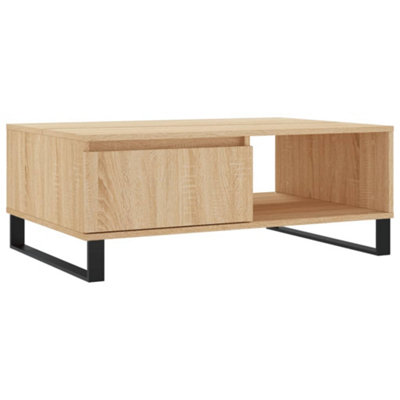 Berkfield Sturdy Coffee Table Sonoma Oak 90X60X35 Cm Engineered Wood from B&Q