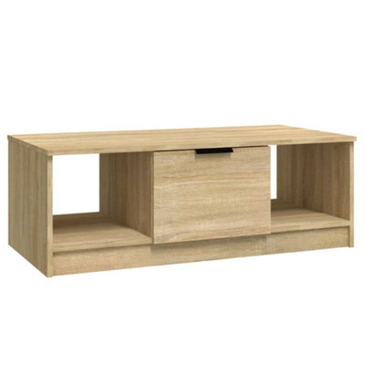 Berkfield Stylish Coffee Table Sonoma Oak 102X50X36 Cm Engineered Wood