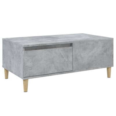 Berkfield Durable Coffee Table Concrete Grey 90X50X36.5 Cm Engineered Wood