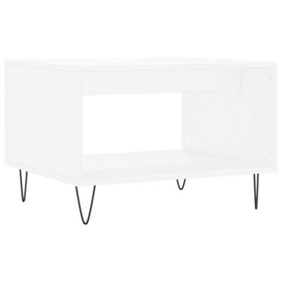 Berkfield Durable Coffee Table White 60X50X40 Cm Engineered Wood