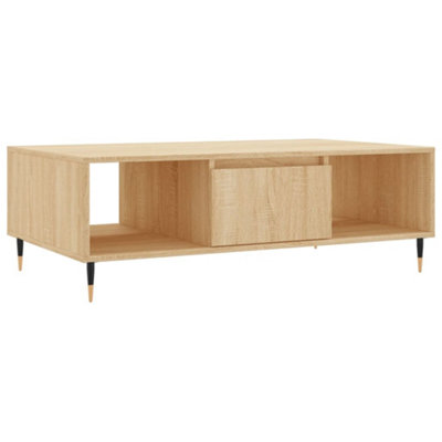 Berkfield Sturdy Coffee Table Sonoma Oak 104X60X35 Cm Engineered Wood from B&Q