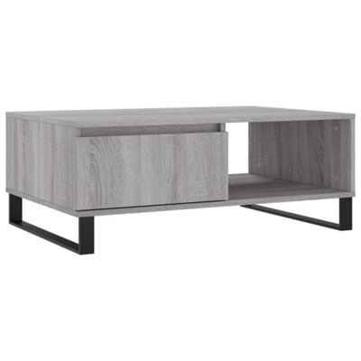 Berkfield Sturdy Coffee Table Grey Sonoma 90X60X35 Cm Engineered Wood from B&Q