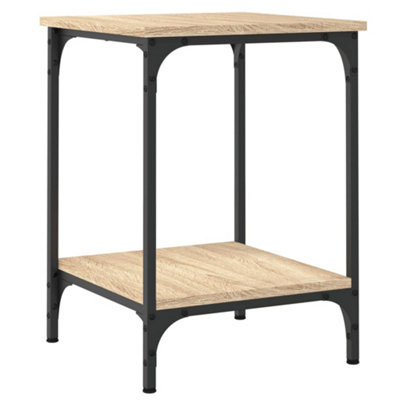 Berkfield Stylish Coffee Table Sonoma Oak 40X40X55 Cm Engineered Wood