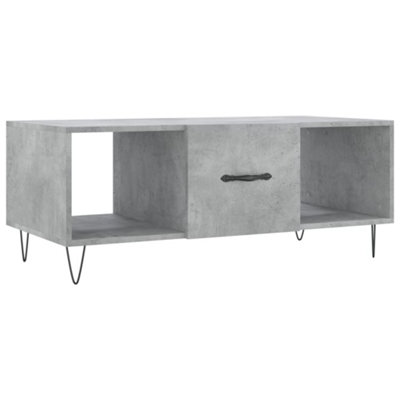 Berkfield Durable Coffee Table Concrete Grey 102X50X40 Cm Engineered Wood from B&Q