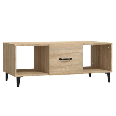 Berkfield Sturdy Coffee Table Sonoma Oak 102X50X40 Cm Engineered Wood from B&Q