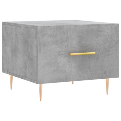 Berkfield Durable Coffee Table Concrete Grey 50X50X40 Cm Engineered Wood