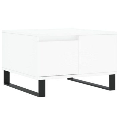 Berkfield Modern Coffee Table White 55X55X36.5 Cm Engineered Wood